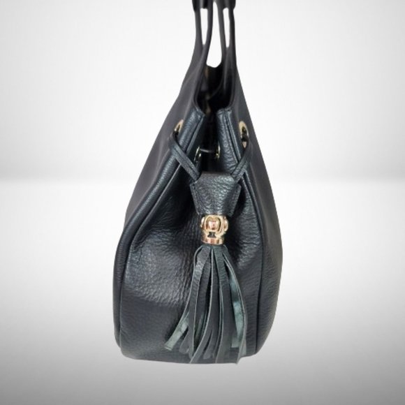 Jimmy Choo Tote Bag in Black Calfskin Lather with Gold Accessories - Picture 5 of 16